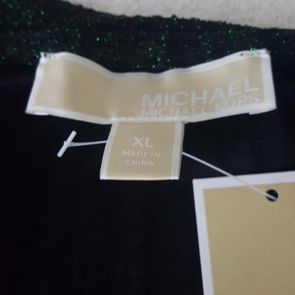 New Michael Kors Metallic Bodycon Dress - Picture 7 of 8
